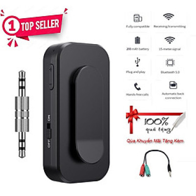 Hàng Chính Hãng - Bộ Thu Phát Âm Thanh 2 Trong 1 BT-03-JA Bluetooth 5.1 Pin Lithium 200mAh Cổng Sạc Micro USB Phạm Vi Kết Nối 15m Tương Thích Rộng Rãi IOS Android Table PC TV Chế Độ Linh Hoạt RX TX Âm Thanh Hi-Fi Công Nghệ aptX Hỗ Trợ Micro - ROGTZ