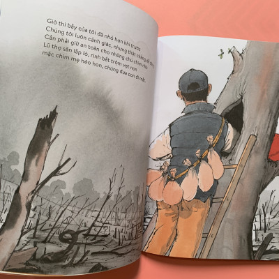 [Sách Kim Đồng – minh hoạ màu] VẸT ĐUÔI DÀI ĐÃ TRÔNG THẤY GÌ – Charlotte Guillain - Sam Usher - Hà Hương Giang dịch