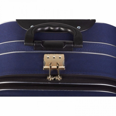 Vali Kéo Du Lịch Laka Màu Đen  Phối đỏ  Có Nắp - 22 Inch