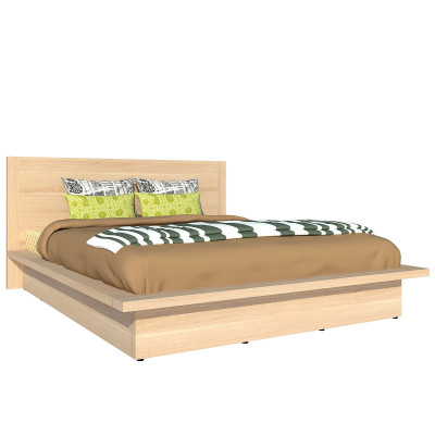 Giường ngủ cao cấp Tundo màu vàng sồi 140cm x 200cm