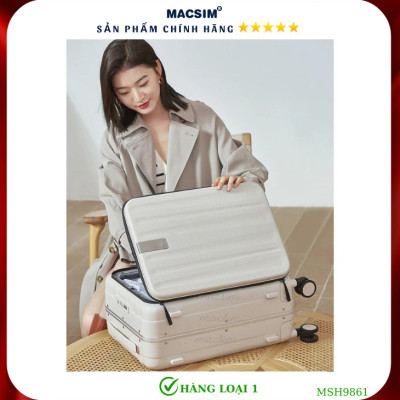 Vali cao cấp Macsim Hanke MSH9861 size 24 màu trắng- Hàng loại 1