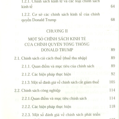 Một Số Chính Sách Kinh Tế Của MỸ Dưới Thời Tổng Thống DONALD TRUMP