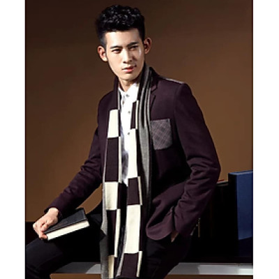 Khăn choàng nam cao cấp thời trang Hàn Quốc màu nâu dn19121517