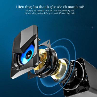 Loa Máy Tính Để Bàn, Âm Thanh Siêu Trầm, Dành Cho Học Online, Nghe Nhạc, Xem Phim - Hàng Chính Hãng