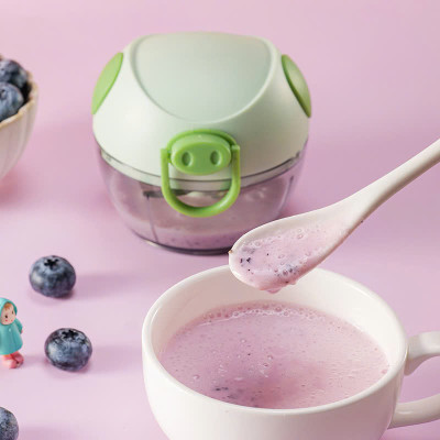Máy Xay Tỏi Ớt Cầm Tay 180ml Thiết Kế Hình Chú Heo Siêu Dễ Thương, Máy Xay Đa Năng Đồ Ăn Dặm Dạng Kéo Mini Đa Năng 