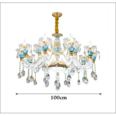 Đèn chùm PAGEN pha lê loại 15 tay sang trọng trang trí nhà cửa hiện đại - kèm bóng LED chuyên dụng.