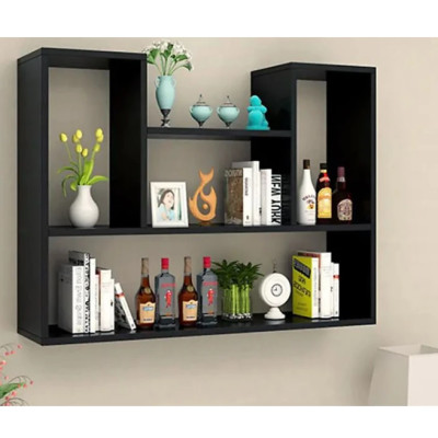 Combo 2 Kệ Gỗ Trang Trí Treo Tường Chữ L và Chữ U Tundo CTKT812 90cm x 62cm x 15cm