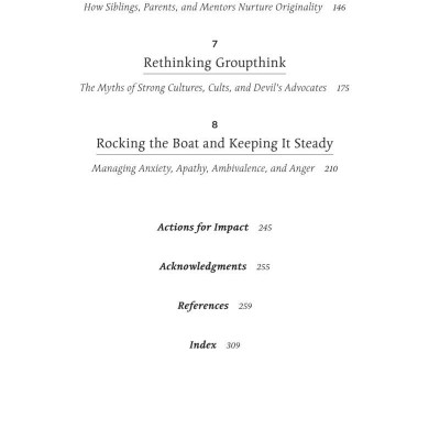 Originals: How Non-Conformists Move The World