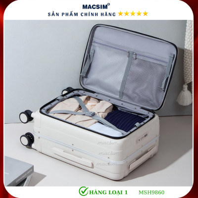 Vali cao cấp Macsim Hanke MSH9860 màu trắng 26 inch- Hàng loại 1