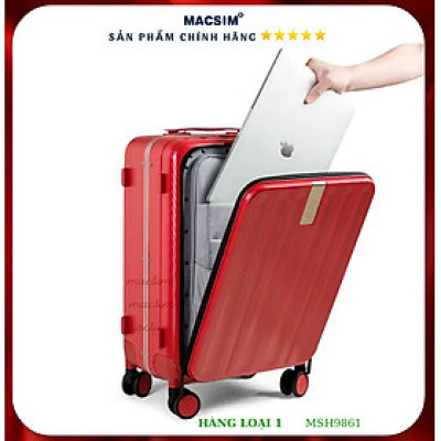 Vali cao cấp Macsim Hanke MSH9861 size 20 inch màu đỏ - Hàng loại 1