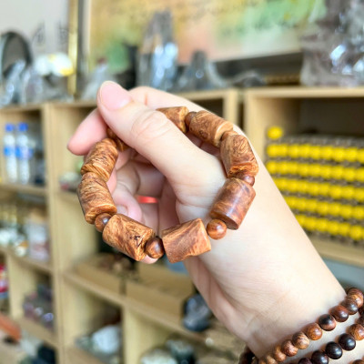 Vòng nu huyết Long 12li kiểu trúc - đậm dầu - vòng nhiều nu - thơm vĩnh viễn phong thuỷ may mắn