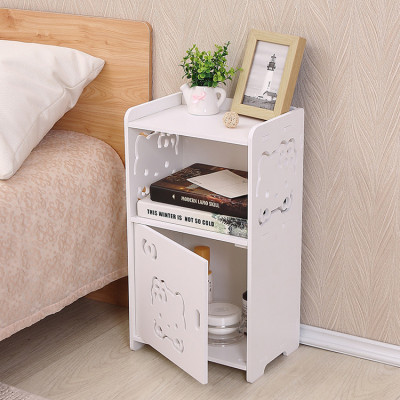 Tủ Gỗ Để Đầu Gường Kitty Đa Năng 25x17.5x47.5cm - Hàng chính hãng 