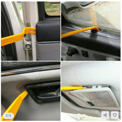 BỘ 4 DỤNG CỤ THÁO GỠ NỘI THẤT Ô TÔ BẰNG NHỰA tặng 1 THANH GHI SỐ ĐIỆN THOẠI TRÊN XE Ô TÔ