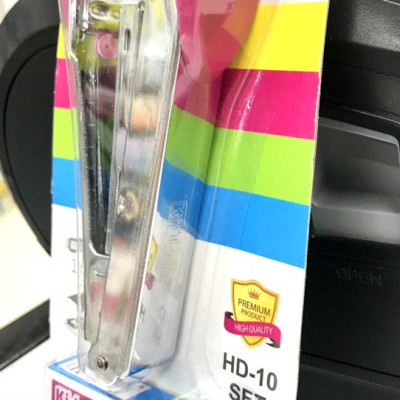 Bấm Kim Kidario Số 10 + Kim Bấm HD-10 SET (16 Tờ)-Giao Màu Ngẫu Nhiên