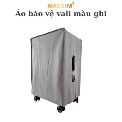 Vali cao cấp Macsim SMLV1355a cỡ 20 inch màu ghi, màu trắng - Hàng loại 1
