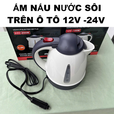 Bình Đun Nước Sôi Trên Ô TÔ 12V-24V Loại Xịn – Pha Mì, Pha Cà Phê, Trà Mọi Lúc Mọi Nơi, ĐÈN TRANG TRÍ , ĐỒNG HỒ TREO TƯỜNG