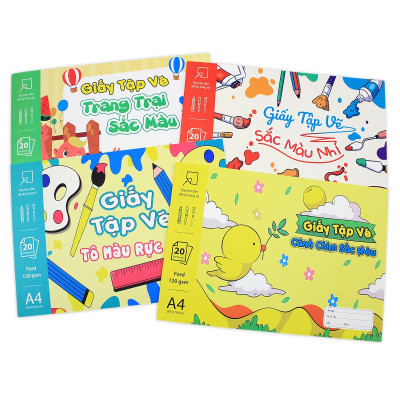 Tập Vẽ A4 - 40 Trang 120gsm - The Sun - Sắc Màu Nhí