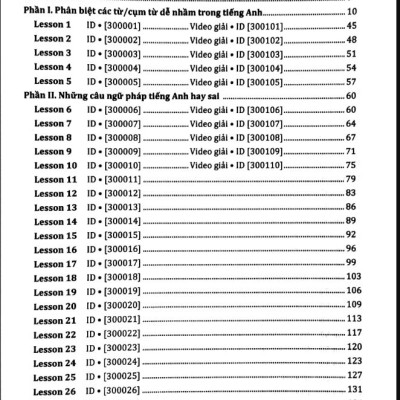 3000 câu Ngữ pháp và Từ vựng hay sai - MoonBook