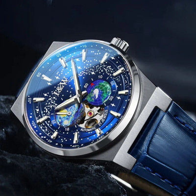 Đồng hồ nam chính hãng IW CARNIVAL IW708G-1 Kính sapphire ,chống xước ,Chống nước 50m ,Bảo hành 24 tháng,Máy cơ (Automatic),dây da cao cấp, thiết kế đơn giản dễ đeo