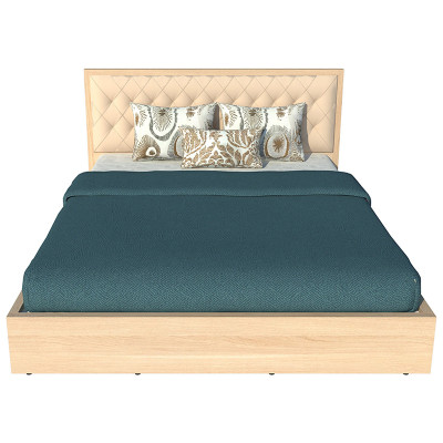 Giường ngủ cao cấp Tundo màu vàng sồi 180cm x 200cm