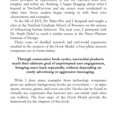 Hooked : How To Build Habit-Forming Products