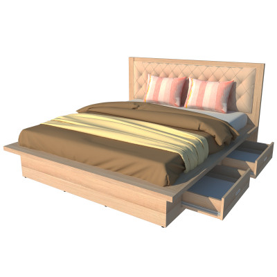 Giường 2 Hộc Kéo FG129 (180cm x 200cm)