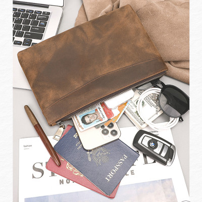 Ví cầm tay nam DA BÒ THẬT  - BEE GEE VNA1022