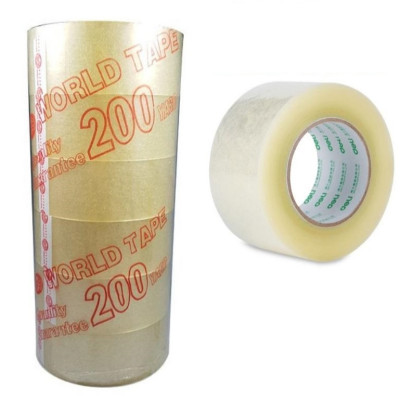 [Xả Kho ] cuộn băng keo trong 200 yard, băng keo dán thùng, băng keo trong, siêu dính, khỗ 4.8 cm