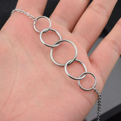 Dây chuyền vòng tròn basic cá tính nám nữ