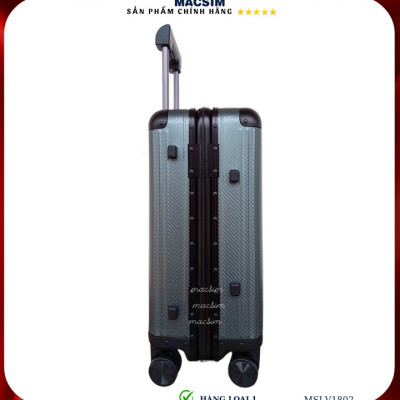 Vali hợp kim nhôm cao cấp Macsim MSLV1802 cỡ 20 inches màu xám/ ghi hàng loại 1