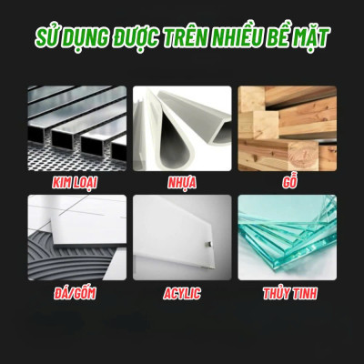 Keo Dán Đa Năng, Keo Siêu Dính, Dán chắc như đóng đinh NOMORE NAIL Tuýp 60g Keo Siêu Dính Công Nghệ Nhật Bản No More Nail Tuýp 60g Keo Siêu Dán Tường Dán Giày Gỗ Thuỷ Tinh Đa Năng Chống Thấm Nước