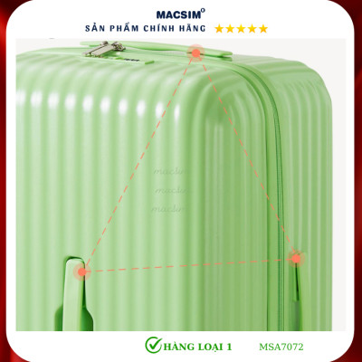 Vali cao cấp Macsim Aji MSA7072 màu xanh- Hàng loại 1