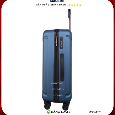 Vali cao cấp Macsim Smooire MSSM376 cỡ 20 inch màu blue hàng loại 1