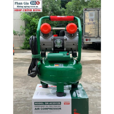 Máy Nén Khí Không Dầu Dekton 12L ( DK-AC2912SW ) 1.5HP, Bảo hành máy chính hãƞg, 100% Dây đồng
