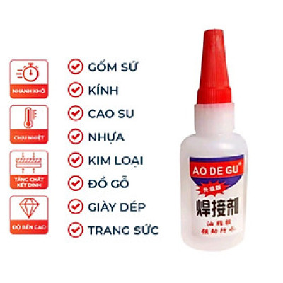 Keo Dán Siêu Dính Đa Năng Mọi Chất Liệu Cực Mạnh - Dán Gỗ Thuỷ Tinh Kim Loại Sắt Gốm Sứ Nhựa Vải