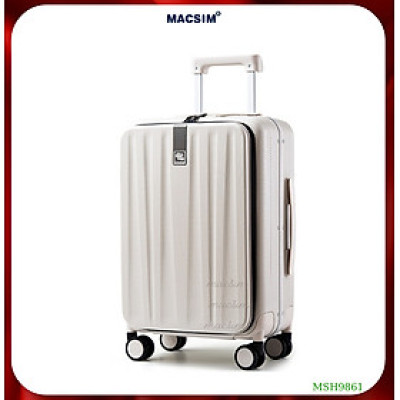 Vali cao cấp Macsim Hanke MSH9861 size 24 màu trắng- Hàng loại 1