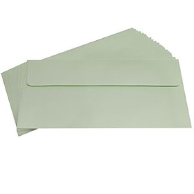 Bao Thư Trắng Toppoint Giấy Thơm Có Keo 10.8 x 23.5 cm - Xanh (20 Cái/Lốc)