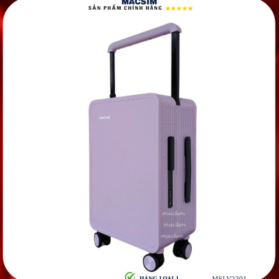 Vali cao cấp Macsim SMLV2301 cỡ 20 inch màu tím- Hàng loại 1