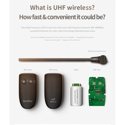 Máy Trợ Giảng Không Dây UHF Shidu SD-S611 - Hàng Chính Hãng
