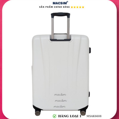 Vali cao cấp Macsim Aksen hàng loại 1 MSAK6608 cỡ 28 inch màu trắng
