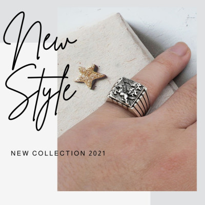 Nhẫn Nam - Mã Đáo Thành Công - Bảo Hành Vĩnh Viễn ( Hàng Chính Hãng ) Bạc Hiểu Minh NA606