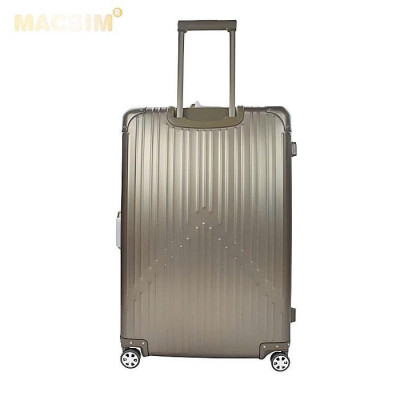 Vali hợp kim nhôm nguyên khối MS1104 nhãn hiệu Macsim cao cấp màu ti-gold , màu đen  cỡ 26 inches