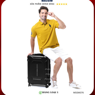 Vali cao cấp Macsim Smooire MSSM376 cỡ 20 inch màu đen - Hàng loại 1