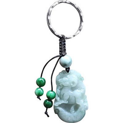 Móc Khóa 12 Con Giáp Đá Cẩm Thạch Tuổi Mùi Ngọc Quý Gemstones MK23