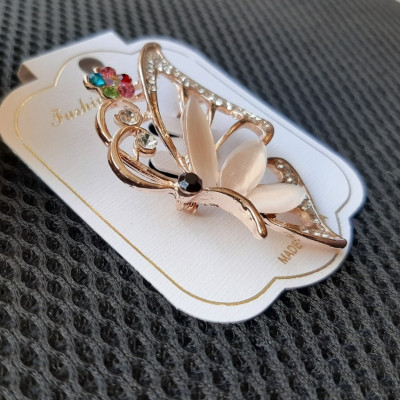 Cài áo nữ thời trang phong cách Hàn Quốc siêu đệp hình HỒ ĐIỆP đính hạt giả đá sang trọng