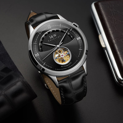 Đồng hồ nam chính hãng IW CARNIVAL IW525G-6 Kính sapphire ,chống xước,Chống nước 30m ,Bảo hành 24 tháng,Máy cơ (Automatic),Dây da cao cấp,thiết kế lộ cơ thể thao 