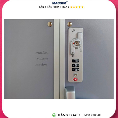 Vali cao cấp Macsim Aksen hàng loại 1 MSAK7034H cỡ 20 inch - màu ghi