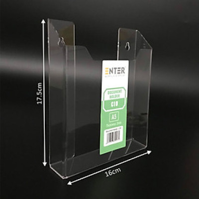 Kệ nhiều giấy treo tường mica Enter C10 15x21cm A5 đứng