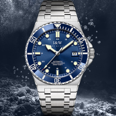 Đồng Hồ Nam I&W Carnival 726G1 Chính Hãng Full Box Chống Nước Kính Chống Xước Dây Thép Cao Cấp BH 60T (Máy Cơ Tự Động)