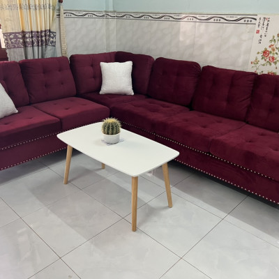 Sofa góc Summer Juno Sofa 2m7 x2m x90 cm (vải nhung) 